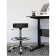 Boss Office Products Vinyl Medical/Drafting Stool in Black