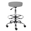 Boss Office Products Vinyl Medical/Drafting Stool in Black