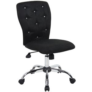 boss office tiffany faux leather crystal button tufted office swivel chair b220
