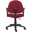 Boss Office Mid Back Ergonomic Fabric Office Swivel Chair With Arms in Burgundy