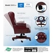 Boss Office Traditional High Back Faux Leather Tufted Executive Chair in Oxblood