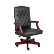 Boss Office Traditional High Back Faux Leather Tufted Executive Chair in Black
