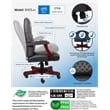 Boss Office Traditional High Back Faux Leather Tufted Executive Chair in Black