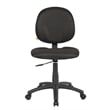 Boss Office Fabric Upholstered Wide Seat Office Swivel Chair in Black