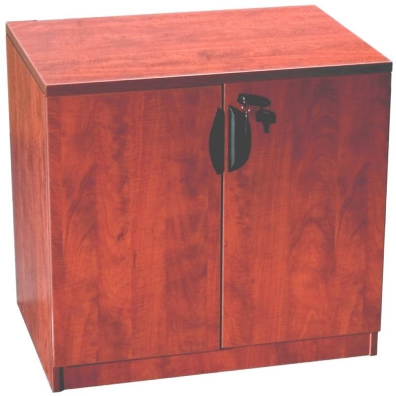 Boss Office 2 Door Wooden Storage in Cherry Cymax Business