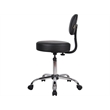 Boss Office Products Vinyl Mid-Back Medical Stool in Black