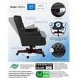 Boss Office Traditional High Back Faux Leather Tufted Executive Chair in Black