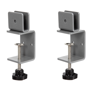 Boss Office Protective Privacy Panel Adjustable Mounting C-Clamps (Pack of 2)