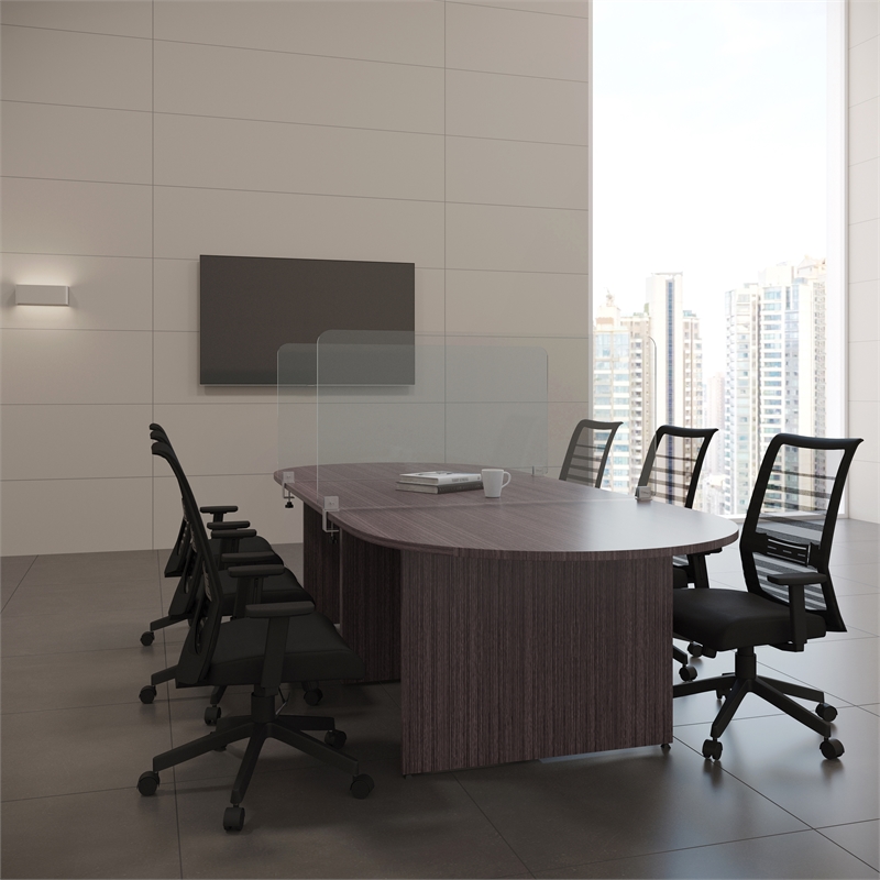 Acrylic Plexiglass Desk Divider Shield Panel - NP Privacy Panels by Boss Office Products