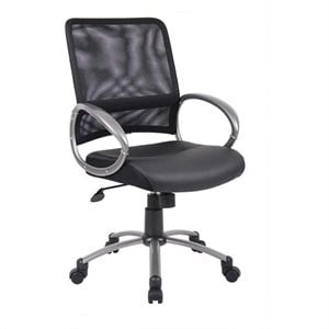 boss office products mesh task office chair in black