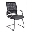 Boss Office Products Mesh Guest Chair in Black