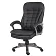 Boss Office Products High Back Executive CaressoftPlus Vinyl Chair in black
