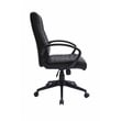 Boss Office Ribbed Back CaressoftPlus Vinyl Task Chair in Black