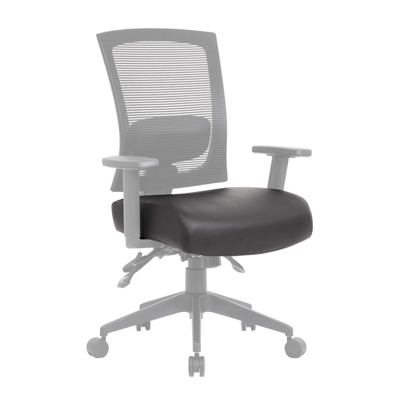 Boss Office Vinyl Seat Cover in Black