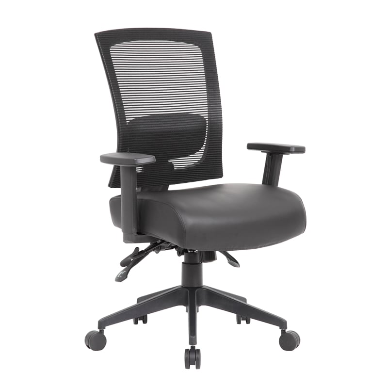 Boss Office Vinyl Seat Cover in Black
