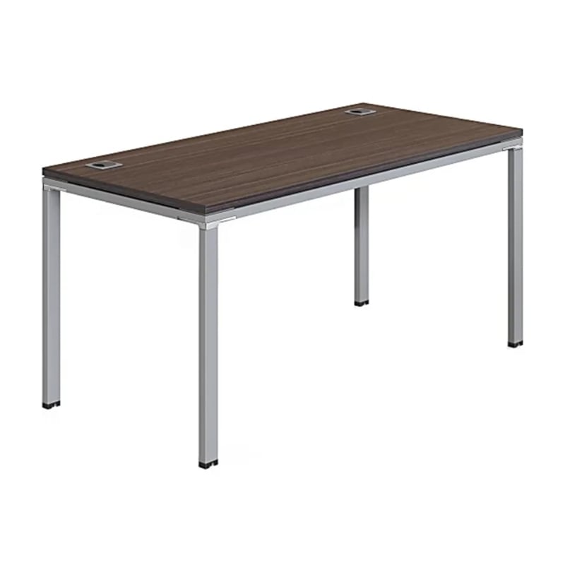 Boss Office Simple System Single Desk in Driftwood