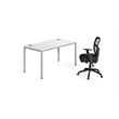 Boss Office Simple System Single Desk in White