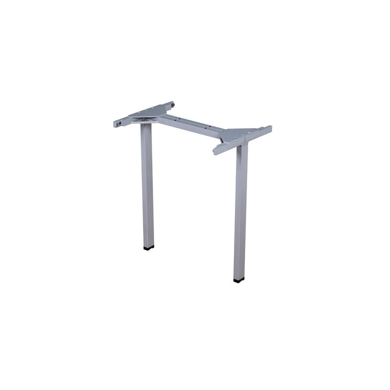 Boss Office Simple System Side by Side Double Desks in Driftwood