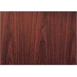 Boss Office L-Shape Desk with Pedestal in Mahogany