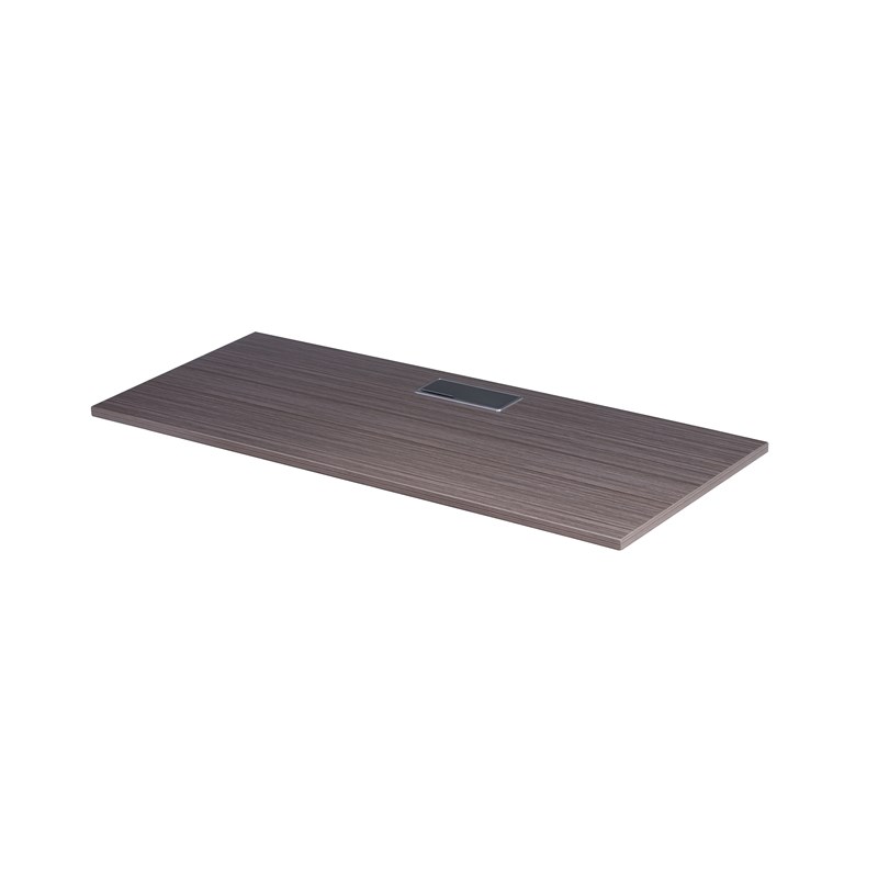 Boss Office Simple System Face to Face Double Desks with Pedestals in Driftwood