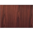 Boss Office L-Shape Desk with Pedestal in Mahogany