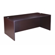 Boss Office L-Shape Desk with Pedestal in Mocha