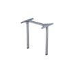 Boss Office Simple System Side by Side Double Desks with Pedestals in Driftwood