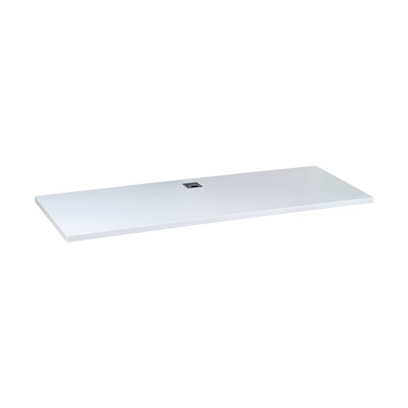 Boss Office Simple System Side by Side Double Desks with 2 Pedestals in White