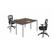Boss Office Simple System Face to Face Double Desks in Driftwood