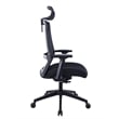 Boss Office Products Mesh Back Task Vinyl Chair with Headrest in Black