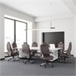 Boss Office Products Executive Hinged Arm Chair in Brown