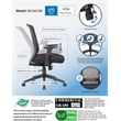 Boss Office Products Nylon Task Chair with Casters in Black
