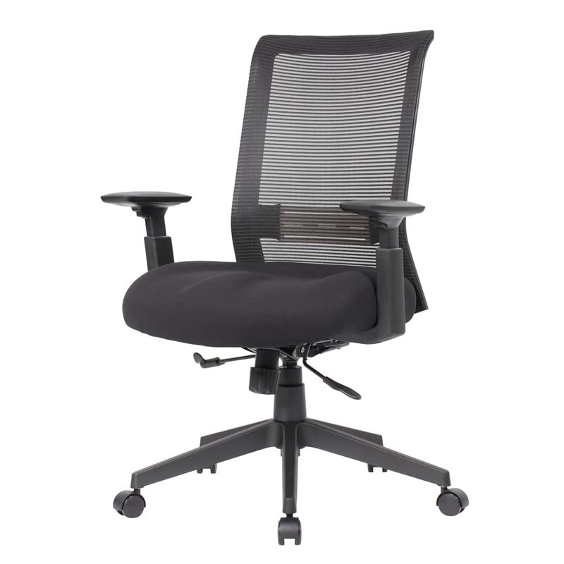 Boss Office Products Nylon Task Chair with Casters in Black
