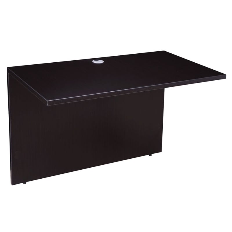 Boss Office Products 66 Inch Executive U-Shape Desk with File Pedestal in Mocha