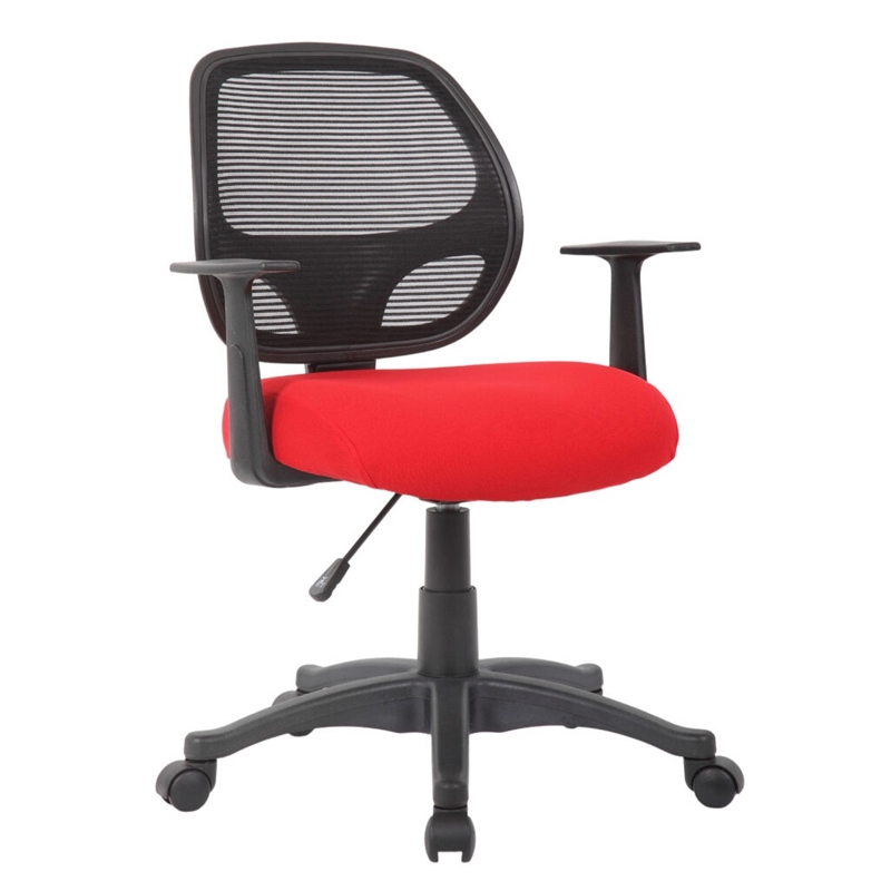 Boss Office Products Mesh Fabric Seat Cover in Red