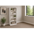 Boss Office Products 5 Shelf Engineered Wood Bookcase in White
