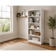 Boss Office Products 5 Shelf Engineered Wood Bookcase in White