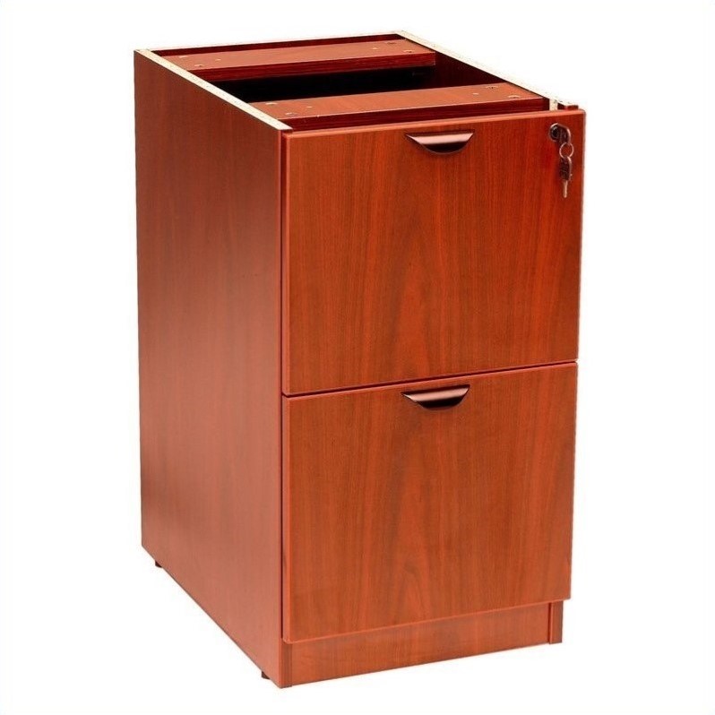 Boss Office Products 2 Drawer Vertical Wood File Cabinet In Cherry