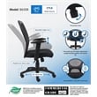 Boss Office Budget Mesh Back Fabric Adjustable Task Office Chair in Black