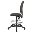 Boss Office Products Multi Function Fabric Drafting Stool in Black