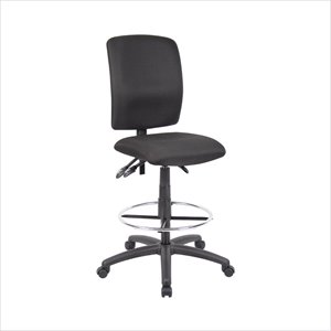 boss office multi function fabric drafting stool