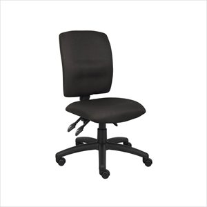 Boss Office Black Multi Function Task Chair with Large Base in Black