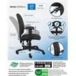 Boss Office Products Fabric Task Office Chair with Adjustable Arms in Black