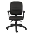Boss Office Products Fabric Task Office Chair with Adjustable Arms in Black
