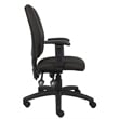 Boss Office Products Fabric Task Office Chair with Adjustable Arms in Black