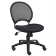 Boss Office Products Mesh Back Fabric Task Office Chair in Black