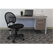 Boss Office Products Mesh Back Fabric Task Office Chair in Black