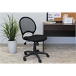 Boss Office Products Mesh Back Fabric Task Office Chair in Black