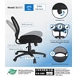 Boss Office Products Mesh Back Fabric Task Office Chair in Black