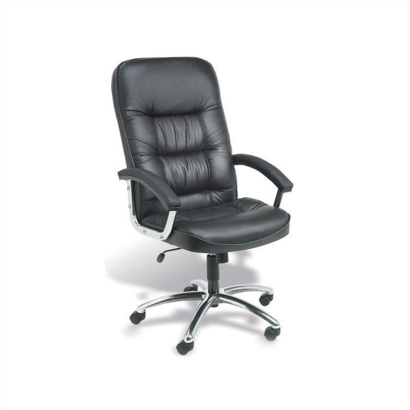 Boss Office Executive Office Chair with Chrome Base in Black